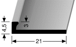 Abschlussprofil Wandpaneele 3mm